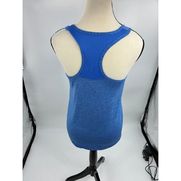 Danskin Womens Size S Blue Racerback Tank Top Athletic Workout Activewear Shirt - Picture 4 of 6
